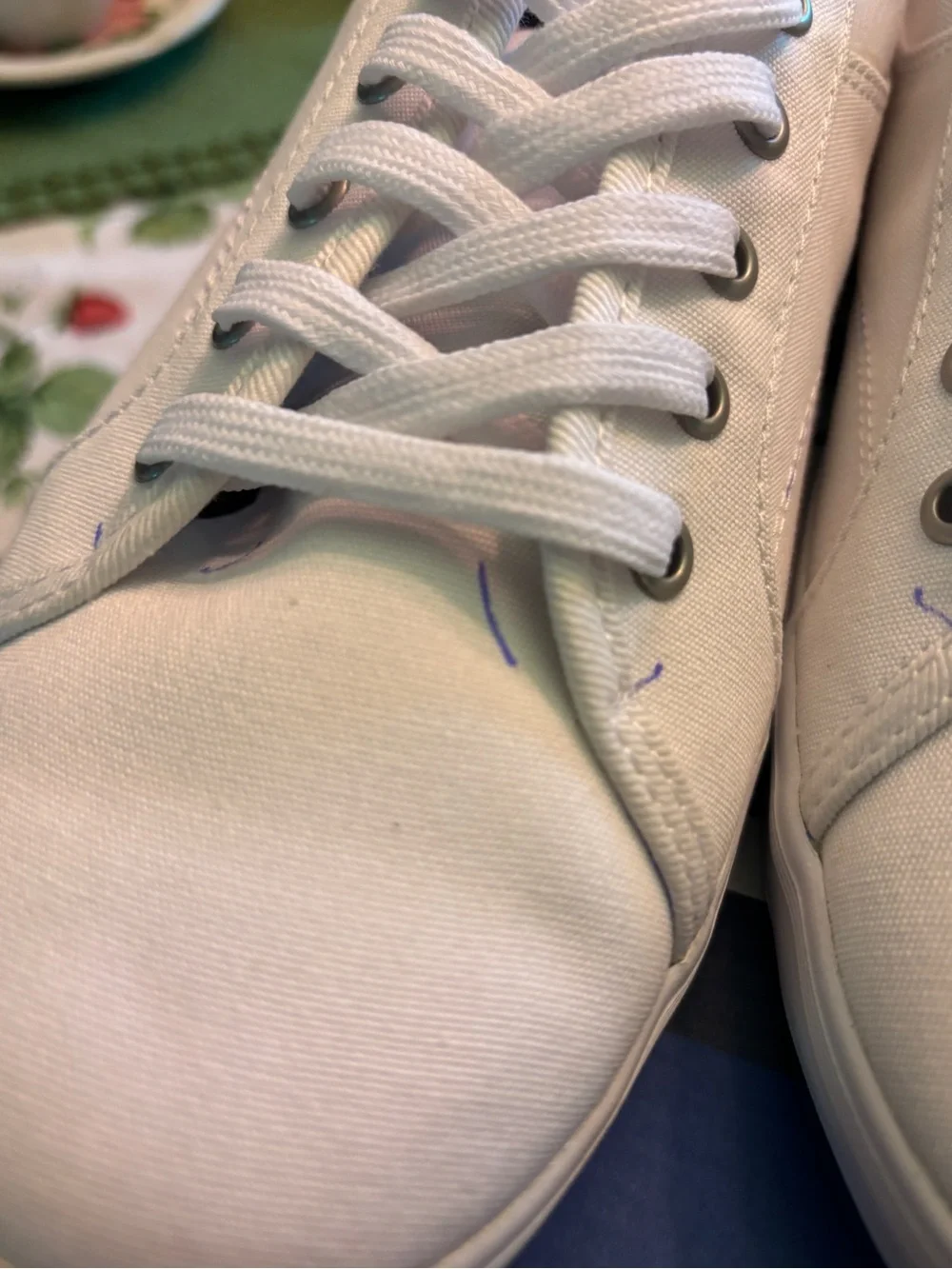 Keds White Canvas Low-Top Sneakers